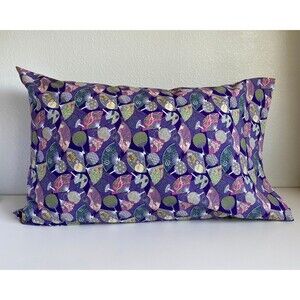 Purple Fans Pattern Pillowcase | Handmade | 100% Cotton